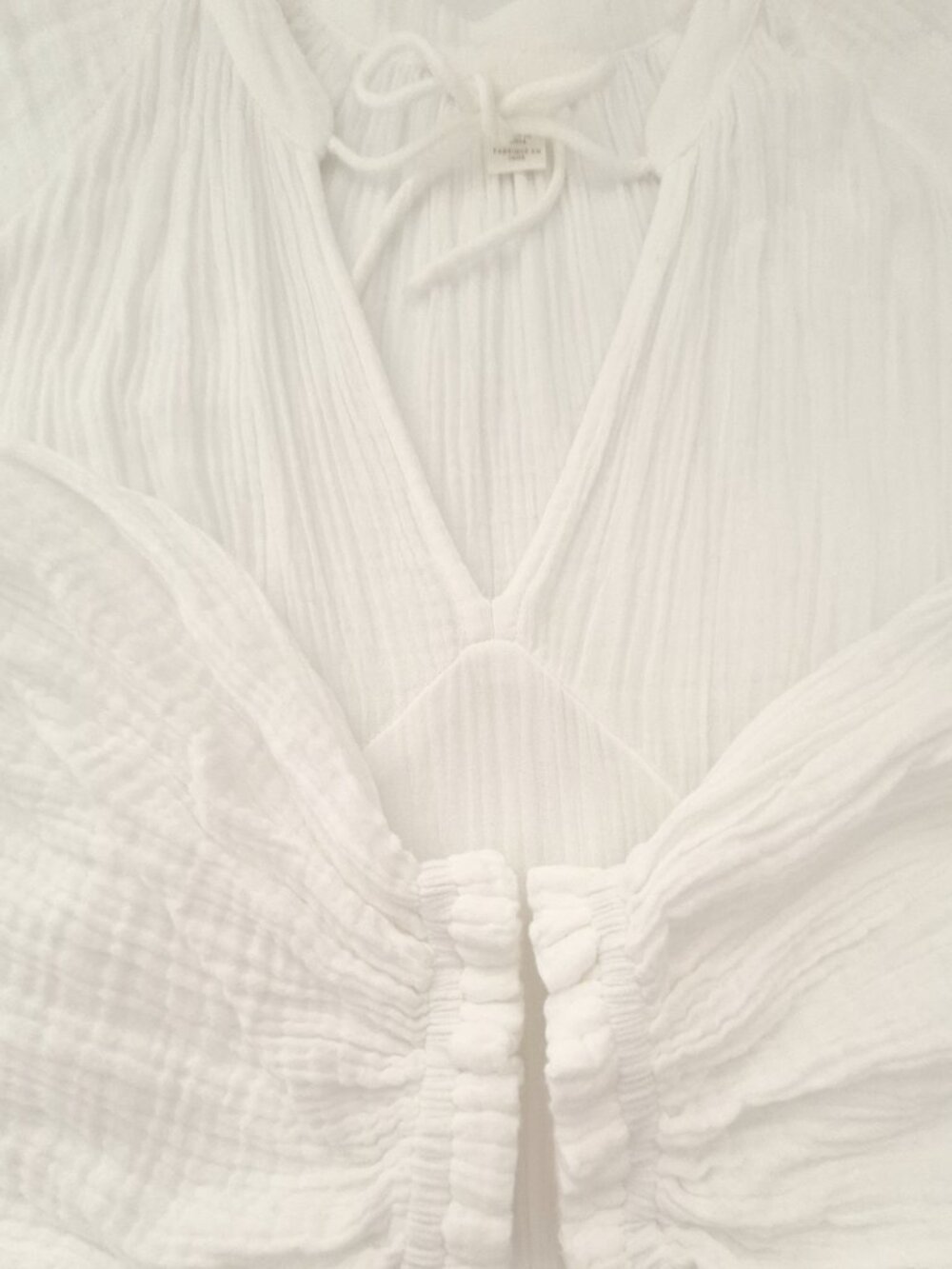 H&M Long Kaftan Dress Cotton Boho Dress White Size L - Picture 12 of 16